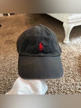 Polo Ralph Lauren Black & Red Hat